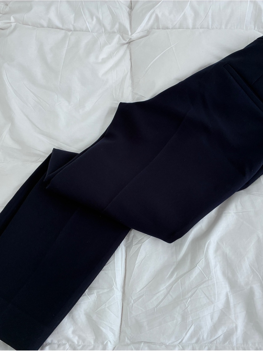 Veronica Beard Navy High Rise Gold Button Trousers Size 8 - Picture 8 of 8
